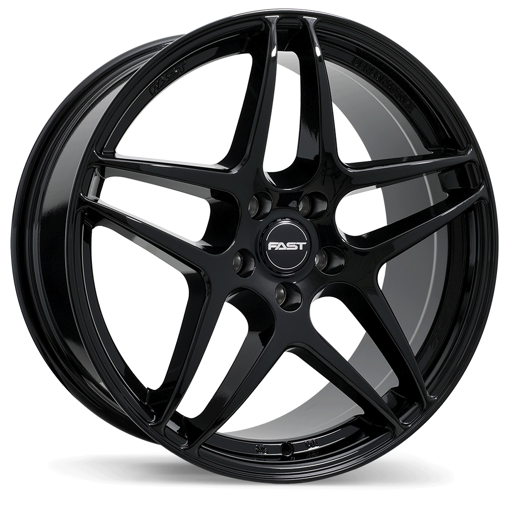 Fast Wheels Boost Gloss Black 18x8.0 +45 5x114.3 72.6