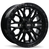 Fast HD Muramasa Gloss Black with Grey Milling 18x9.0 +30 6x139.7 95.1