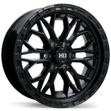 Fast HD Muramasa Gloss Black with Grey Milling 20x9.0 +0 6x139.7 84.2