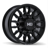 Fast HD Grit Satin Black with Milling 18x8.5 +44 8x180 124.4