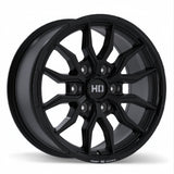 Fast HD Grit Satin Black with Milling 17x8.0 +24 6x139.7 93.1
