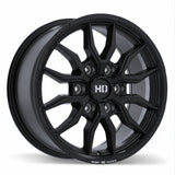 Fast HD Grit Satin Black with Milling 17x8.0 +45 6x139.7 93.1