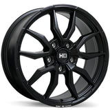 Fast HD Grit Satin Black with Milling 20x9.0 +45 5x127 71.5