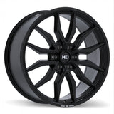 Fast HD Grit Satin Black with Milling 22x9.5 +44 6x135 87.1