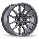 Fast HD Grit Satin Gunmetal with Milling 18x8.5 +20 6x139.7 78