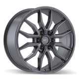 Fast HD Grit Satin Gunmetal with Milling 20x9.0 +44 6x135 87.1