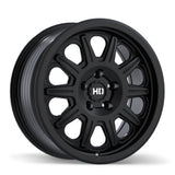 Fast HD Fury Satin Black 17x8.0 +40 5x110 65.1