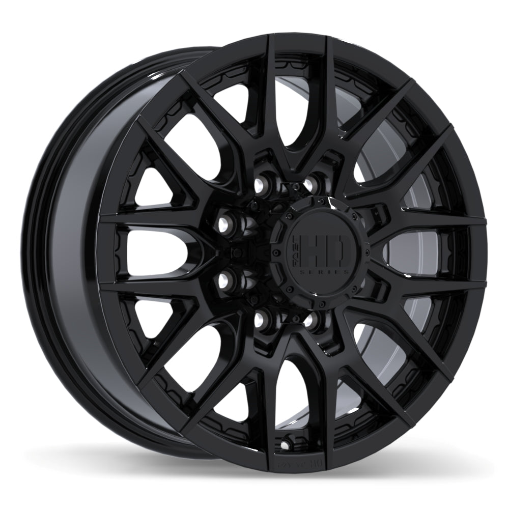 Fast HD Noctura Gloss Black 18x8.0 +57 8x165.1 121.1
