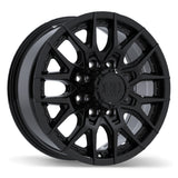 Fast HD Noctura Gloss Black 18x8.0 +57 8x165.1 121.1