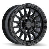Fast HD Surge Satin Black with Gloss Black Lip 17x8.0 +45 6x139.7 95.1