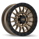 Fast HD Surge Satin Bronze with Gloss Black Lip 18x8.0 +50 6x139.7 95.1