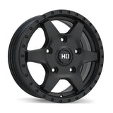 Fast HD Stax Satin Black 16x6.5 +60 5x160 65.1