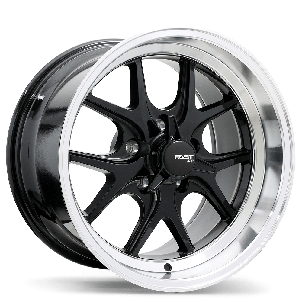 Fast Wheels FC04V Gloss Black with Machined Lip 17x10.5 -10 5x120.65 70.3
