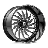 Fuel Forged FF110 Gloss Black Milled 22x12 -40 6X139.7 77.8