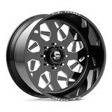 Fuel Forged FF111 Gloss Black Milled 26x12 -72 8X165.1 122