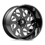Fuel Forged FF111 Gloss Black Milled 22x14 -72 6X139.7 95