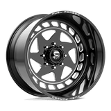 Fuel Forged FF117 Gloss Black Milled 24x14 -73 5X139.7 87