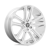 DUB S254 FLEX Chrome 24x10 +10 5X127 78.1