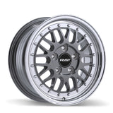 Fast Wheels FR01 Gloss Gunmetal with Machined Lip 15x7.0 +25 5x112 72.6