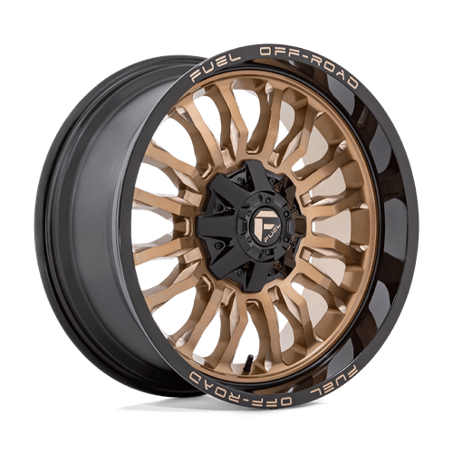 Fuel D797 ARC Platinum Bronze W/ Black Lip 22x12 -44 8X165.1 125.2