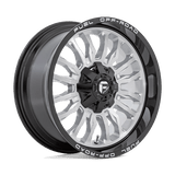 Fuel D798 ARC Silver Brushed Face W/ Milled Black Lip 20x9 +01 8X180 124.3