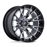 Fuel FC402 CATALYST Chrome W/ Gloss Black Lip 22x12 -44 8X165.1 125.1