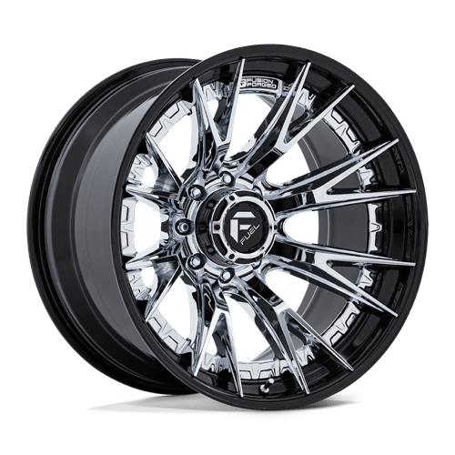 Fuel FC402 CATALYST Chrome W/ Gloss Black Lip 24x12 -44 8X165.1 125.1