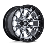 Fuel FC402 CATALYST Chrome W/ Gloss Black Lip 24x12 -44 8X165.1 125.1