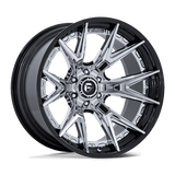 Fuel FC402 CATALYST Chrome W/ Gloss Black Lip 24x12 -44 6X139.7 106.1