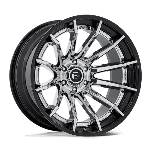 Fuel FC403 BURN Chrome W/ Gloss Black Lip 24x12 -44 6X139.7 106.1