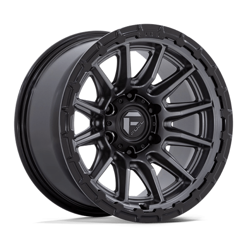 Fuel FC866 PISTON Matte Gunmetal W/ Gloss Black Lip 17x9 -12 6X139.7 106.1