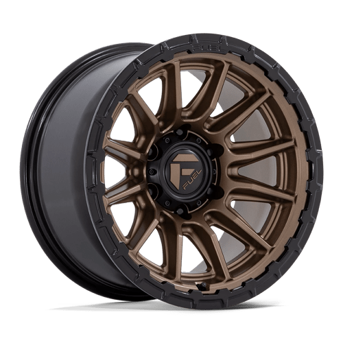 Fuel FC866 PISTON Matte Bronze W/ Gloss Black Lip 17x9 -12 6X139.7 106.1