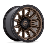 Fuel FC866 PISTON Matte Bronze W/ Gloss Black Lip 22x9.5 +20 6X135 87.1