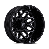 Fuel D875 FLUX DUALLY Gloss Black Brush-Fc Gray Tint 22x8.25 -240 8X165.1 121.6