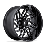 Fuel D807 HURRICANE Gloss Black Milled 24x12 -44 8X165.1 125.2