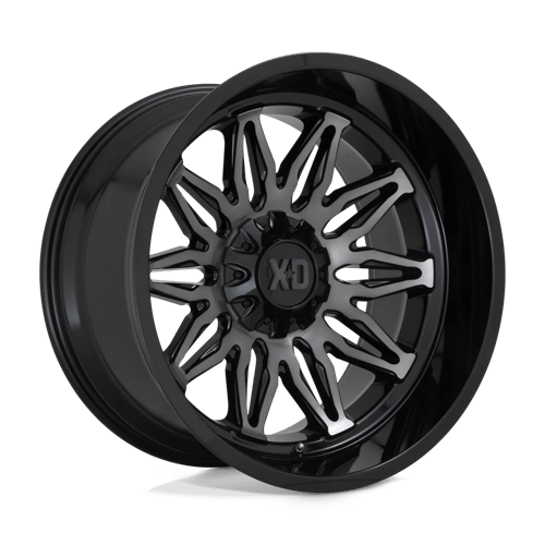 XD XD859 GUNNER Gloss Black Machined W/ Gray Tint 20x10 -18 5X127/5X139.7 78.1