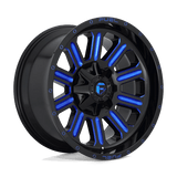 Fuel D646 HARDLINE Gloss Black Blue Tinted Clear 20x9 +20 6X135/6X139.7 106.1