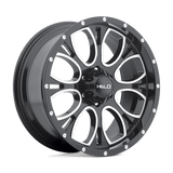 Helo HE879 Gloss Black Machined & Milled 17x9 -12 5X127 78.3