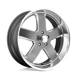 US Mag U118 HUSTLER Matte Gun Metal 22x11 +18 5X127 78.1