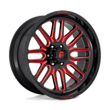 Fuel D663 IGNITE Gloss Black Red Tinted Clear 20x9 +01 5X127 71.5