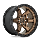 Fuel D699 KICKER Matte Bronze Black Bead Ring 17x9 +12 6X114.3 66.06