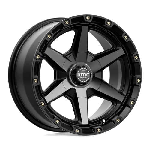 KMC KM101 TEMPO Satin Black W/ Gray Tint 17x9 +0 6X135/6X139.7 106.1