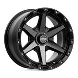 KMC KM101 TEMPO Satin Black W/ Gray Tint 17x9 +0 6X135/6X139.7 106.1