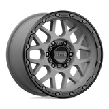 KMC KM535 GRENADE OFF-ROAD Matte Gray W/ Matte Black Lip 17x9 +18 6X114.3 66.1
