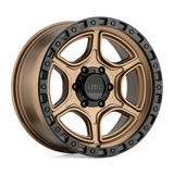 KMC KM539 PORTAL Satin Bronze W/ Satin Black Lip 18x8.5 +18 6X135 87.1