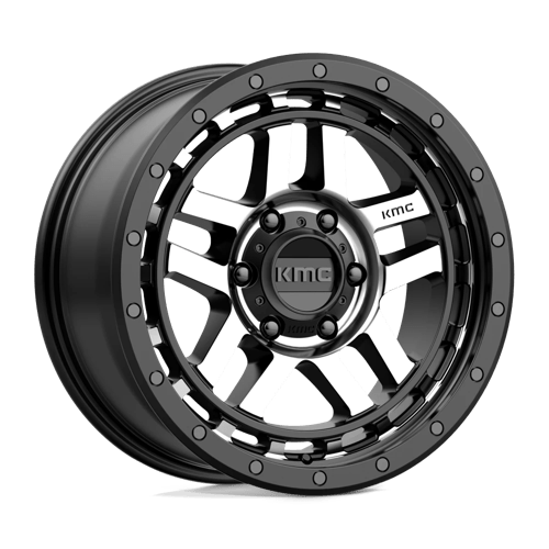 KMC KM540 RECON Satin Black Machined 18x8.5 +18 6X139.7 106.25