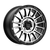 KMC KM542 IMPACT Satin Black Machined 17x8 +35 5X114.3 72.56