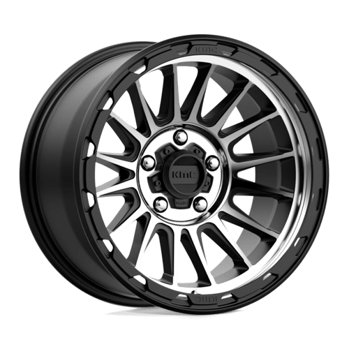 KMC KM542 IMPACT Satin Black Machined 17x9 -12 5X127 71.5