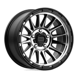 KMC KM542 IMPACT Satin Black Machined 17x9 -12 5X127 71.5