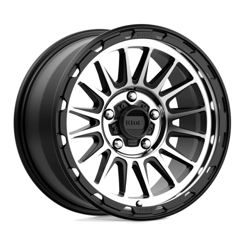 KMC KM542 IMPACT Satin Black Machined 17x9 +18 5X127 71.5